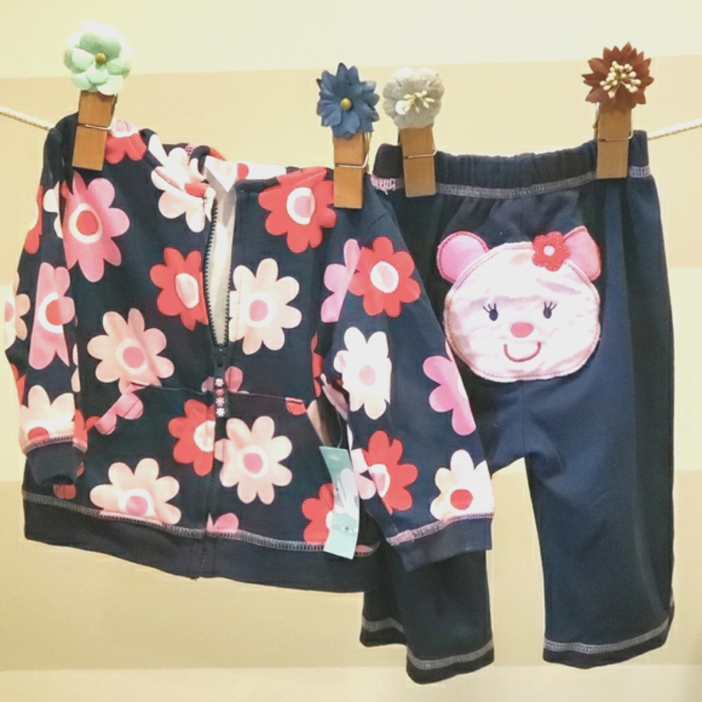 Girls hoodie and pants 6 months
